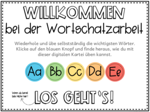 Lernwörtertraining – Colorful Classroom